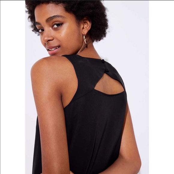 LOFT Back Cutout Ruffle Hem Dress - Picture 3 of 6